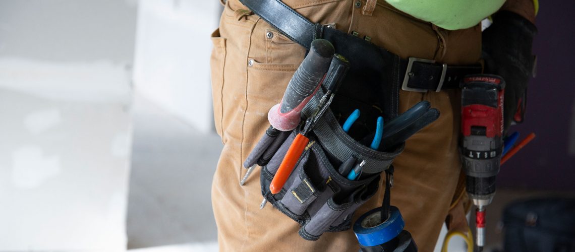 Converse Electric employee's tool belt